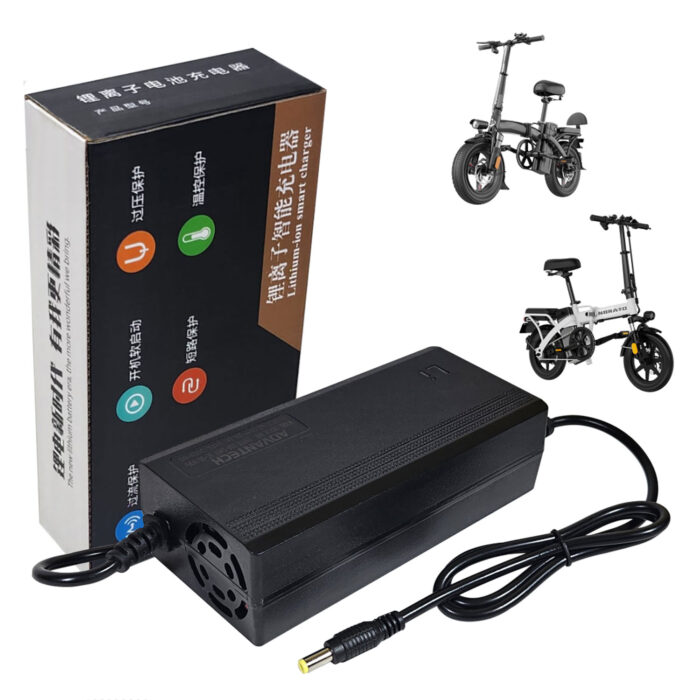 Cargador Para Bicicleta Eléctrica de 48V, Salida: 54.6V 3A, Modelo: 48V3A, Conector DC2.1